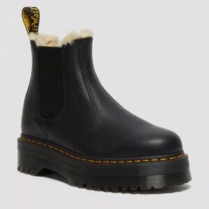Dr. Martens Chelsea platform fur lined size 10